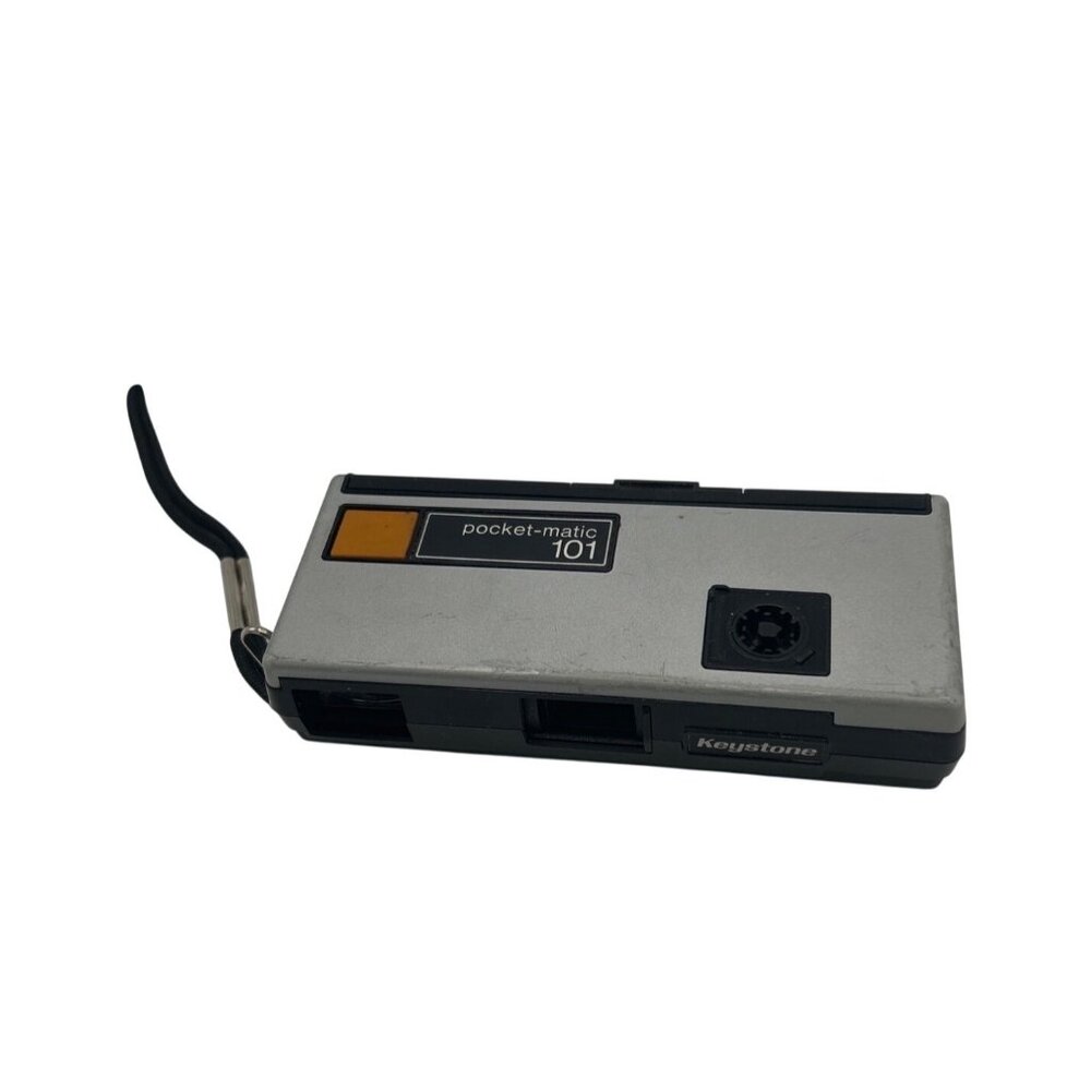 Vintage Keystone Pocket-Matic 101 Camera With Black Leatherette Case UNTESTED